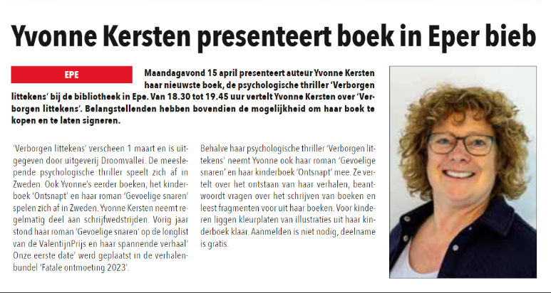 In de krant
